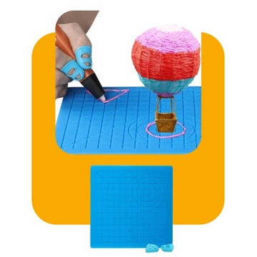 НАБОР ШАБЛОНОВ ДЛЯ 3D РУЧКИ + СИЛИКОНОВЫЙ КОВрик ДЛЯ РУЧКИ + ЗАЩИТНИКИ