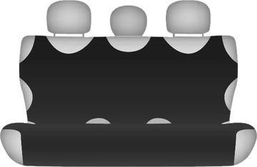ХЛОПОК чехол на заднее сиденье, черный