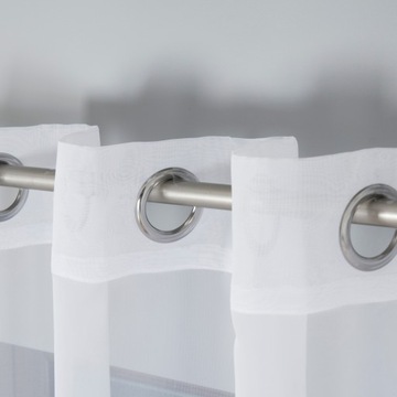 ГОТОВАЯ ШТОРА 140х250 белоснежная люверсы вуаль КЛАССИЧЕСКАЯ ШТОРА