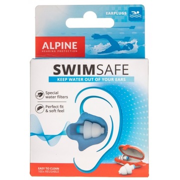 ALPINE SWIMSAFE ZATYCZKI STOPERY DO USZU NA BASEN