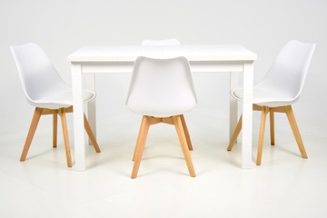 Кухонный гарнитур 4x стул+стол 80х120/150 см