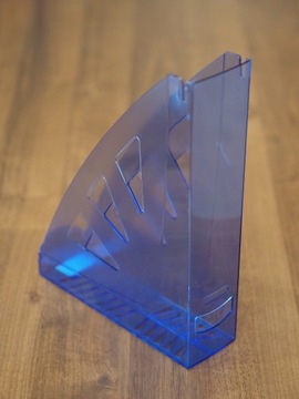 Pojemnik box na dokumenty AD Class A4 transparent niebieski