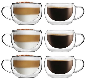 ЧАШКИ 6 ТЕРМАЛЬНЫХ КОФЕ И ЧАЯ БОЛЛА 300 мл