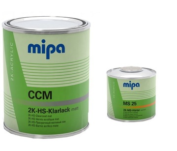 MIPA lakier bezbarwny mat CCM 1,5l z utw.