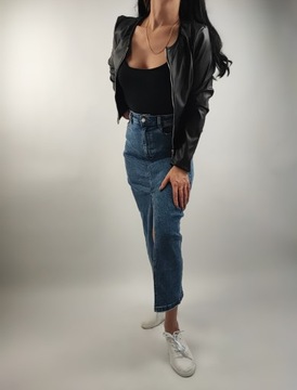 Длинная джинсовая юбка Laulia с разрезом, размер М