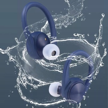 БЕСПРОВОДНЫЕ СПОРТИВНЫЕ НАУШНИКИ-ВКЛАДЫШИ с BLUETOOTH + ЗАРЯДНЫЙ ЧЕХОЛ J92 СИНИЙ