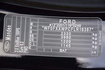 Ford Mondeo V Kombi Facelifting 2.0 EcoBlue 150KM 2020 F. Vat 23% Manual*LED DYNAMIC* Navi* EL Klapa*Radar*Martwe Pole, GWARANCJA, zdjęcie 39