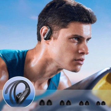 БЕСПРОВОДНЫЕ НАУШНИКИ BLUETOOTH 5.3 ВНУТРЕННИЙ USB-C СПОРТИВНЫЙ LED EDR TWS