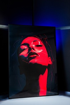 Постер Картина Стильные Кошки Арт 50х70 см Премиум