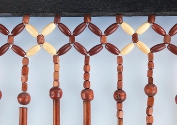 ДВЕРНАЯ ШТОРА С ДЕРЕВЯННЫМИ ШТОРАМИ 90х200