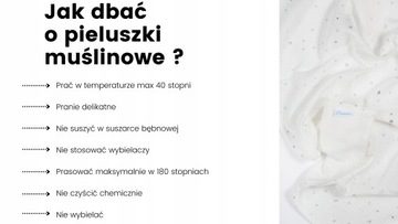 PIELUCHY PIELUSZKI MUŚLINOWE PREMIUM 3 szt. PRODUKT POLSKI 100% BAWEŁNA