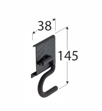 ГАРАЖНЫЙ КРЮК SGH14 СИСТЕМА GOLIAT 145X38MM DOMAX