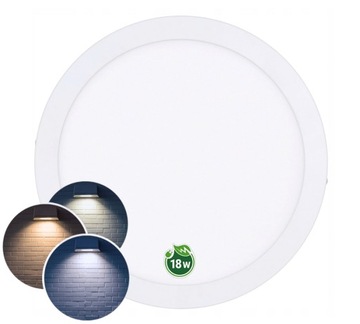 Круглая светодиодная панель поверхностного монтажа 18 Вт CCD