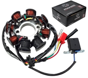 STATOR ISKROWNIK 8 CEWEK 5 KABLI 139QMB SKUTER GY6