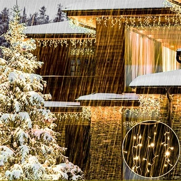 СВЕТОДИОДНЫЕ СВЕТОВЫЕ ЗАНАВЕСЫ, РОЖДЕСТВЕНСКИЕ ОГНИ ДЛЯ ОКОН, ВНУТРЕННИЕ И НАРУЖНЫЕ 3X3