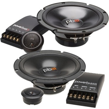 Głośniki samochodowe dwudrożne odseparowane PowerBass S-60C 165 mm RMS 70W