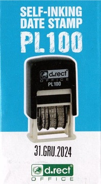 Штамп даты D.Rect PL100, польская версия x12