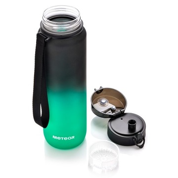 Бутылка для воды Meteor, 1 литр, БЕЗ BPA, с безопасной ручкой излива