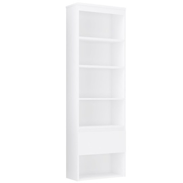 REGAŁ DUŻY SZUFLADA PÓŁKA BIBLIOTECZKA 180cm BIAŁY