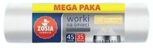 Worki Na Śmieci Zosia Samosia z Taśmą 35l 45szt