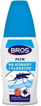 BROS Płyn Spray na Komary Kleszcze 4-8h 50ml