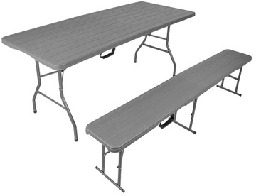 СКЛАДНОЙ САДОВЫЙ БАНКЕТНЫЙ СТОЛ ЧЕМОДАН 180х73см SASKA GARDEN