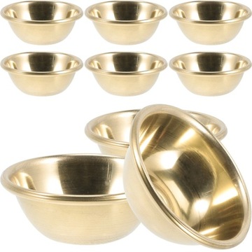 Red Decor Temple Tibet Holy Water Bowl 7 Pcs