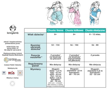 Chusta tkana LennyLamb - Jodełka Czarny Heban 4.2m