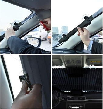 УФ солнцезащитный козырек для коврика на лобовое стекло автомобиля с присоской 150*70см