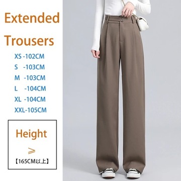 High Waist Women Suit Pants Fall Straight Office L