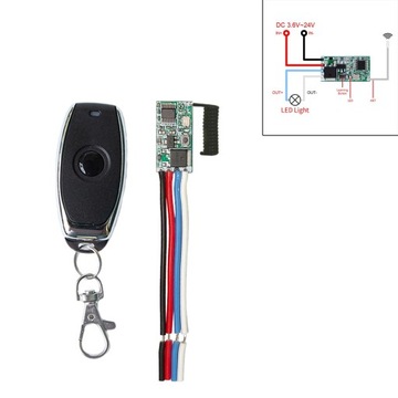 RF 433MHz Mini bezprzewodowy pilot zdalnego