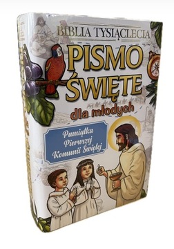 Biblia z Papugą Pamiątka Pierwszej Komunii