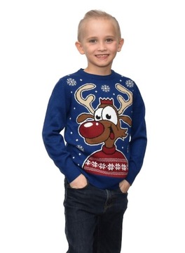 РОЖДЕСТВЕНСКИЙ ДЖЕМПЕР ДЛЯ МАЛЬЧИКОВ С ОГНЕВАМИ 5/6