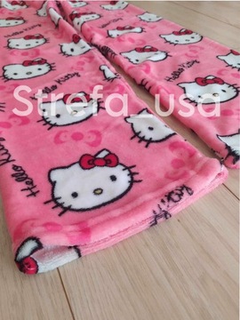 Spodnie Hello Kitty Koralowe ~ Piżamowe ~ Idealne na Prezent ~ XS/S
