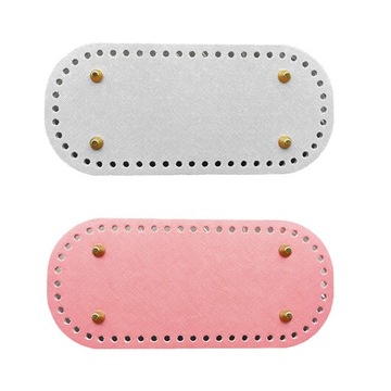 2x Skórzane torby na drutach DIY Spód Czarny