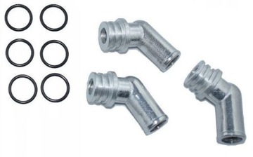 Kolanko reduktora Prins VSI wodne, gazowe fi16mm - 3 szt aluminiowe
