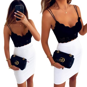 SPÓDNICZKA MODNA OŁÓWKOWA PRĄŻKOWANA KOLORY S/M