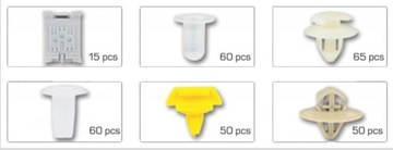 АВТОМОБИЛЬНЫЕ ЗАЖИМЫ ДЛЯ RENAULT НАБОР 300 ШТ.