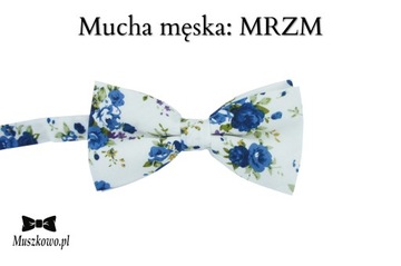 Szelki do spodni i mucha męskie Biały komplet na ślub wesele WZORY