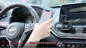 Магнитный держатель для автомобиля с решеткой, ПОВОРОТНЫЙ, с MagSafe - iPhone