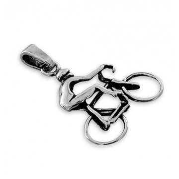 КУЛОН ВЕЛОСИПЕД ВЕЛОСИПЕД ВЕЛОСИПЕД СЕРЕБРО 925