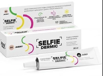 SELFIE DERMIC Krem kryjąco-matujący do twarzy 20ml, CIEMNY 02