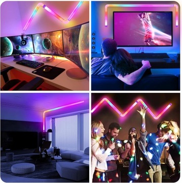 Умные светодиодные панели 3+2 LIGHTBAR RGBIC WiFi GLIDE WALL Настенный светильник