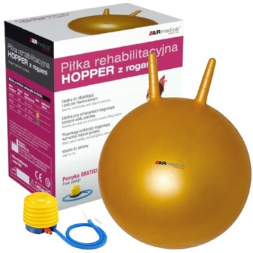 PIŁKA DO SKAKANIA HOPPER Z ROGAMI 50 CM
