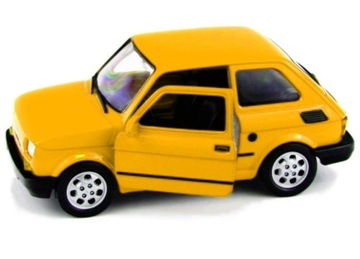 FIAT 126p MODEL METAL WELLY 1:34 ŻÓŁTY MALUCH