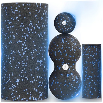 НАБОР РОЛИКОВ FOAM ROLLER 4 В 1 ДЛЯ РОЛИКОВОГО МАССАЖА СПИНЫ И МЫШЦ НОГ