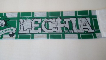 LECHIA GDAŃSK ДВУСТОРОННИЙ ТРИКОТАЖНЫЙ ШАРФ.