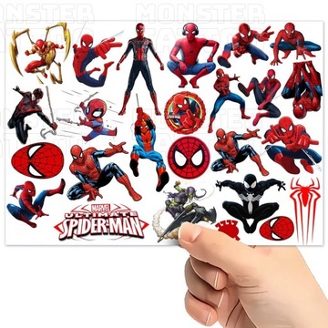 TATUAŻE ZMYWALNE WODNE DLA DZIECI DZIECIĘCE SPIDERMAN WZORY SUPER JAKOŚĆ