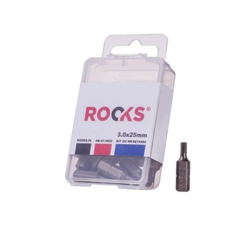 BIT DO WKRĘTARKI 1/4X 25 MM X HEX 3, UDAROWY ROOKS OK-07.0022