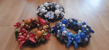 STOŻEK DEKOROWANY w DONICY z dekoracją LED 45 CM